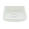 Anzzi Solstice Square Glass Vessel Bathroom Sink with White Finish LS-AZ912 - alternate 1